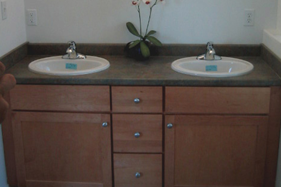 bathroom double vanity