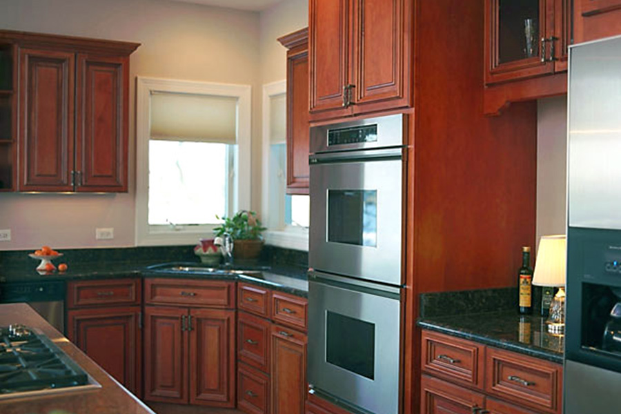 kitchen with built-in ovens